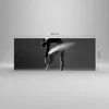 Bilder auf glas - Einteilig - Ballerina Figur Schwarz und Produktbild-Vorschau 3