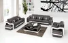 Designer Möbel Ledersofa 6tlg Sofagarnitur Polster Couchen Produktbild-Vorschau 3
