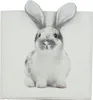 Kissenhülle Schlappohr 45x45cm weiß Hase Plüschohren Produktbild-Vorschau 1