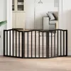 vidaXL Cancelletto pieghevole per cani 3 pezzi nero 150 cm Anteprima dell’immagine prodotto 2