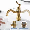 Kisimixer antická bronzová koupelnová baterie otočná o 360° Náhled obrázku produktu 5