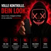Maschera di Halloween Purge LED rosso - Maschera Anteprima dell’immagine prodotto 2