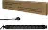 LogiLink 19" Steckdosenleiste 9-fach ohne Schalter schwarz Produktbild-Vorschau 3