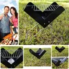A collage of images showing a portable charcoal grill, people enjoying a barbecue, and close-ups of the grill. Náhled obrázku produktu