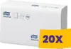A white package of TORK Universal paper towels is shown against a white background. A yellow overlay with purple text is in the bottom right corner. Podgląd zdjęcia produktu