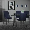 ML-Design Esszimmerstühle 4er Set Dunkelblau Küchenstühle Produktbild-Vorschau 7