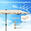 COSTWAY ombrellone doppio 400x200cm, ombrellone da giardino Anteprima dell’immagine prodotto 3
