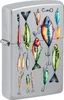 Zippo Sturmfeuerzeug Fishing Hooks Design nachfüllbar Produktbild-Vorschau 1