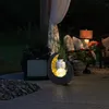 LED Mondsichel Solarleuchte mit Glaskugel Höhe 30,5 cm Produktbild-Vorschau 9