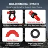 SucceBuy 3/4" D-Ring Shackle, 2 Pack Alloy Steel Shackle Anteprima dell’immagine prodotto 3