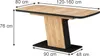 A diagram of a dining table with dimensions indicated. Anteprima dell’immagine prodotto