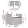 4-tlg. Garten-Sofagarnitur mit Kissen Schwarz Poly Rattan Produktbild-Vorschau 9