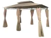 4iQ Gartenpavillon 3x4 m Beige mit Seitenwänden – Produktbild-Vorschau 5