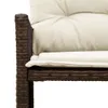 Gartensofa in L-Form mit Tisch und Kissen Braun Poly Rattan Produktbild-Vorschau 7