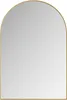 A close-up view of a gold-framed arched mirror against a white background. Anteprima dell’immagine prodotto