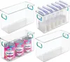 mDesign Aufbewahrung Organizer Behälter 4er-Set Kunststoff Produktbild-Vorschau 8