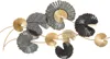 3D Wanddekoration aus Metall mit goldfarbenem Finish Web Produktbild-Vorschau 1