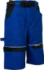 A pair of blue work shorts with black accents and a black belt. Produktbild-Vorschau