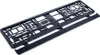 A black license plate holder is shown against a white background. Produktbild-Vorschau
