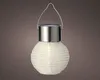 LED solárna záhradná lampa 9,5 cm nylonová biela Náhľad obrázku produktu 2