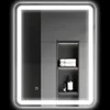 HOMCOM Badspiegel, 70 x 90 cm LED Badezimmerspiegel mit 3 Produktbild-Vorschau 1