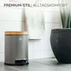 Exitoso 15818, 5 l, Rond, Acier inoxydable, Bambou, Gris, Voir les images du produit 8