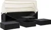 vidaXL Garten-Sonneninsel mit Dach Schwarz Poly Rattan Produktbild-Vorschau 3
