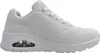 A side view of a white Skechers women's sports shoe. Produktbild-Vorschau