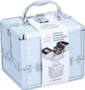 Touch of Beauty Makeup Case Silver Cosmetic Organiser con Anteprima dell’immagine prodotto 1