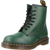 A single green Dr. Martens boot is shown against a white background. Produktbild-Vorschau
