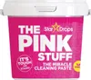 A pink tub of cleaning paste with white text and a yellow star logo. Produktbild-Vorschau