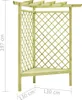 Pergola d'angle avec banc 130×130×197 cm Bois de pin Voir les images du produit 4