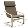 HOMCOM Relaxsessel Ruhesessel mit Armlehne Leinenbezug Produktbild-Vorschau 3