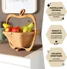 bremermann faltbarer Obstkorb, Apfel-Design aus Bambus, ca. Produktbild-Vorschau 2