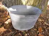 Zinkwanne Pflanztopf Zinkbottich Blumentopf 33 x 25 cm Grau Produktbild-Vorschau 2