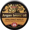 A circular container of Argan Bronz Oil with SPF 25 protection. Produktbild-Vorschau