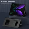 Custodia sottile in pelle flip per Samsung Galaxy Z Fold 2 Anteprima dell’immagine prodotto 4
