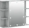 vidaXL Armoire de toilette avec LED Gris Sonoma 70x16,5x60 Voir les images du produit 1