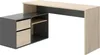 Dmora Schreibtisch Gardena 139x92x75 cm Braun, 2 Ablagen, 1 Produktbild-Vorschau 1