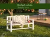 WONDERMAKE® Banc de jardin pour enfants en bois, résistant Voir les images du produit 5