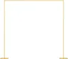 vidaXL Hochzeitsbogen Gold 338 x 35 x 300 cm Stahl Produktbild-Vorschau 1