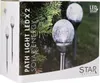 Best Season LED-Solar-Stäbe mit Kugel, 2er Set silber, Produktbild-Vorschau 5