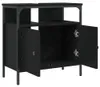 vidaXL Waschbeckenunterschrank Schwarz 60x30x60 cm Produktbild-Vorschau 5