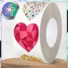 EDIBAZZAR | 500 adesivi a forma di cuore in rotolo, Anteprima dell’immagine prodotto 5