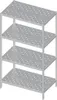 Regal mit gelochten Böden, 1300x500x1800 mm, Selbstmontage Produktbild-Vorschau 1