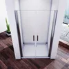 AICA Doppeltür Duschwand  75x185cm，5mm ESG-glas，Komplett Produktbild-Vorschau 2