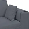 vidaXL Divano 3 posti Grigio scuro 250 x 188 x 76 cm Anteprima dell’immagine prodotto 6