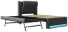 Letto imbottito 90x200 cm con letto estraibile regolabile Anteprima dell’immagine prodotto 16