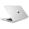 A silver HP laptop is shown from a rear-diagonal angle against a white background. Produktbild-Vorschau