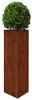 kvetináč vidaXL 30x26x75 cm Corten Steel Náhľad obrázku produktu 3